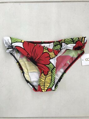 Carabella Vintage Swim Jamaican Splash Retro Floral Bikini Bottom Summer Beach